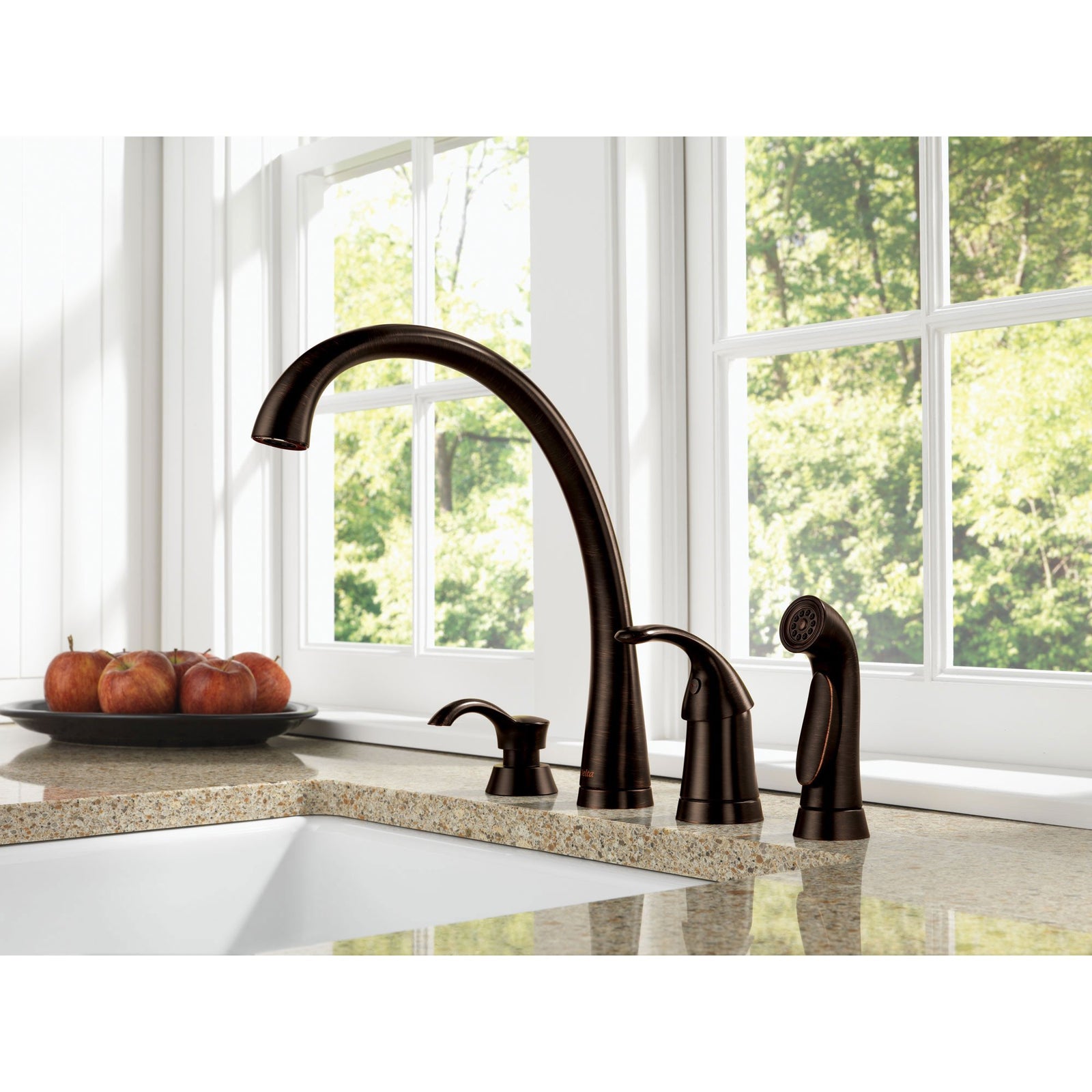 Featured image of post Kitchen Sink Faucets 4 Hole : This list is made based on customer ratings and reviews and the suitable for 1,2,3 or 4 hole sink.