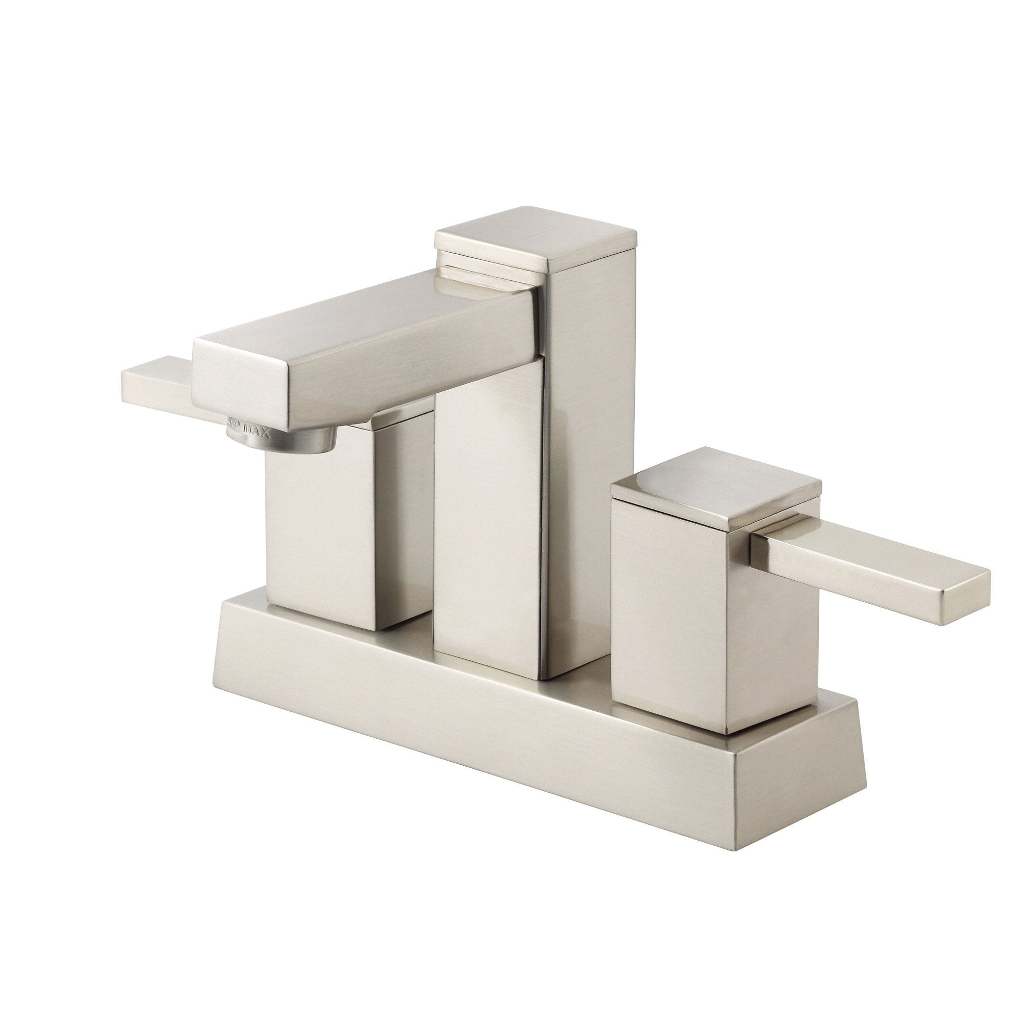 Danze Reef Brushed Nickel Square Modern 4 Centerset Bathroom