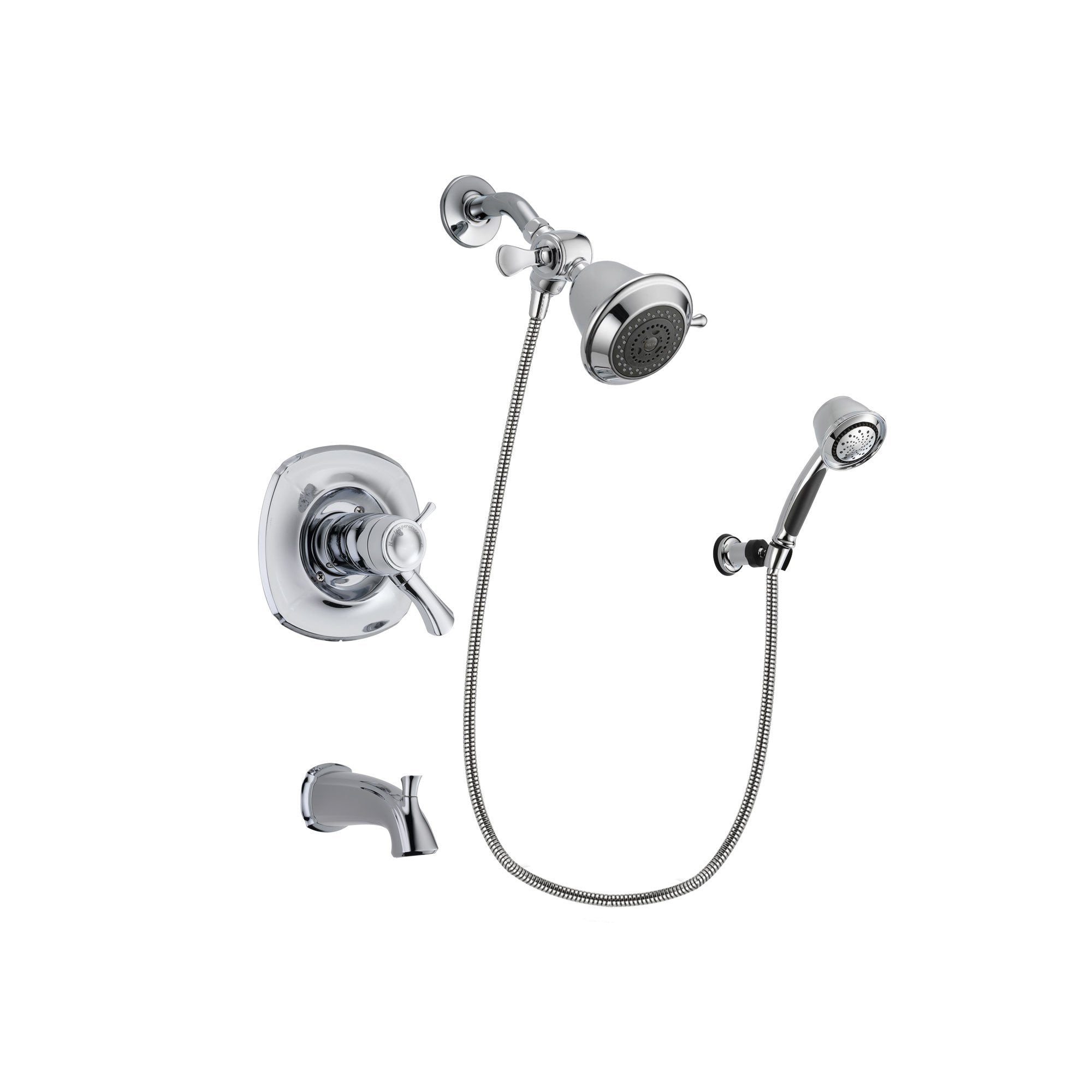 Delta Addison Chrome Finish Thermostatic Tub And Shower Faucet System   DSP0295V 