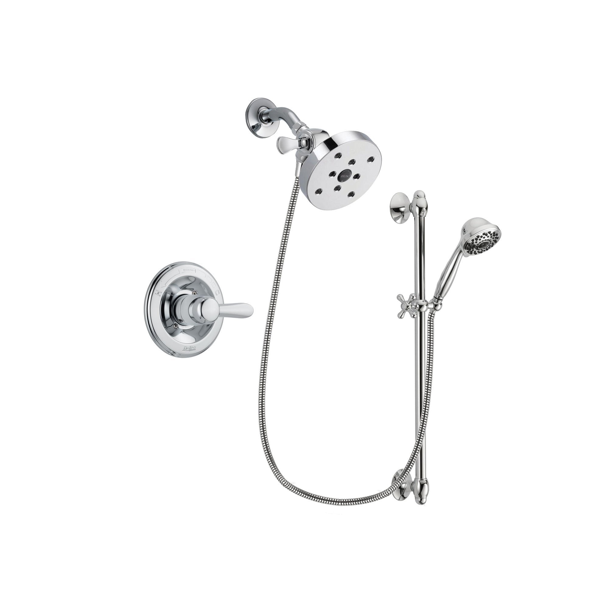 Delta Lahara Chrome Shower Faucet System W Shower Head And Hand