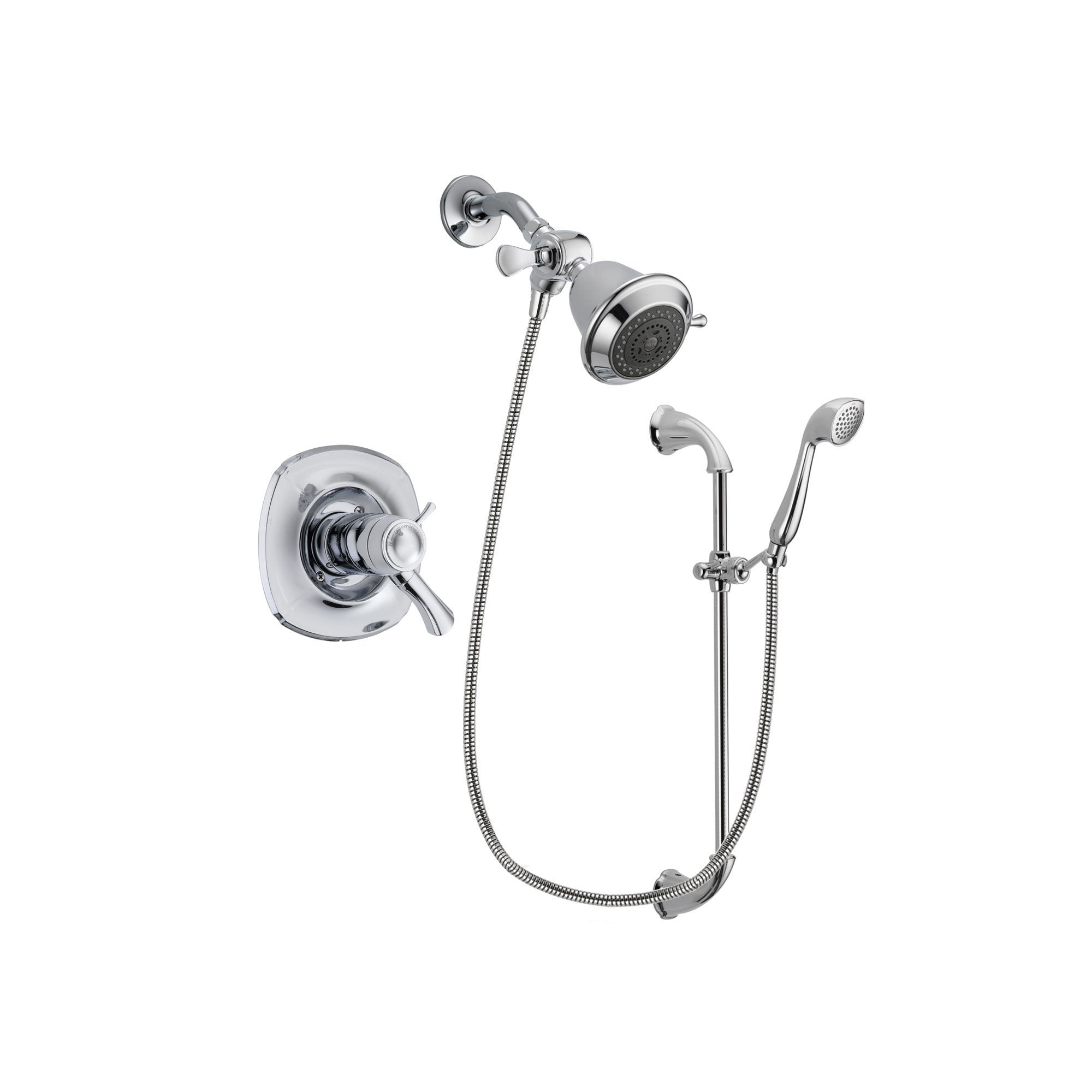 Delta Addison Chrome Finish Thermostatic Shower Faucet System Package   DSP0840V 