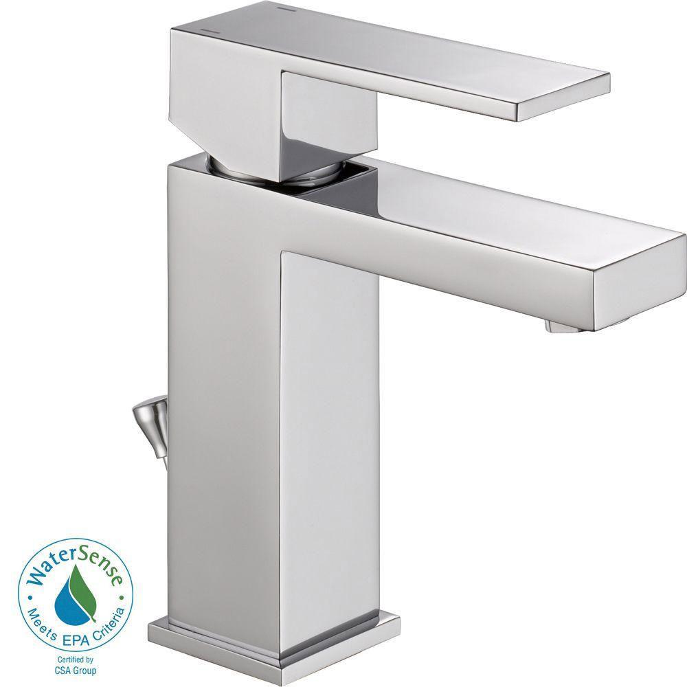 Delta Ara Single Hole 1 Handle Bathroom Faucet In Chrome 702294 Faucetlist Com