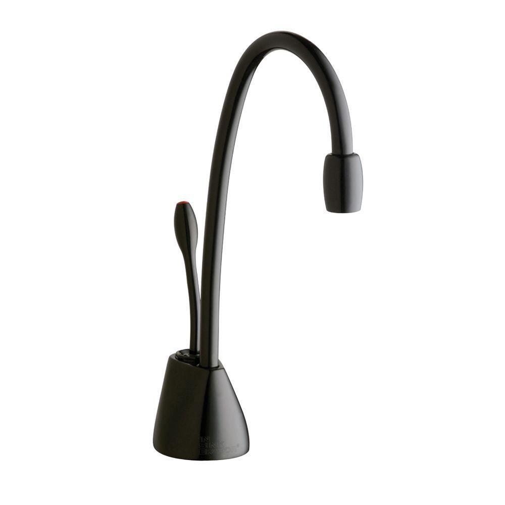 Insinkerator Indulge Contemporary Matte Black Instant Hot Water Dispenser Faucet Only 468371