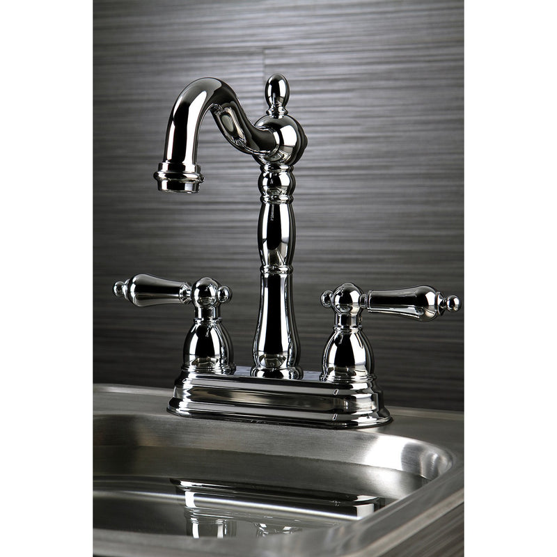 Kingston Brass Chrome Two Handle 4 Centerset Bar Prep Sink Faucet KB1   KB1491AL CS 800x 