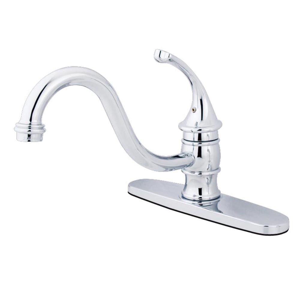 Kingston Brass Chrome Georgian 8" kitchen faucet without ...