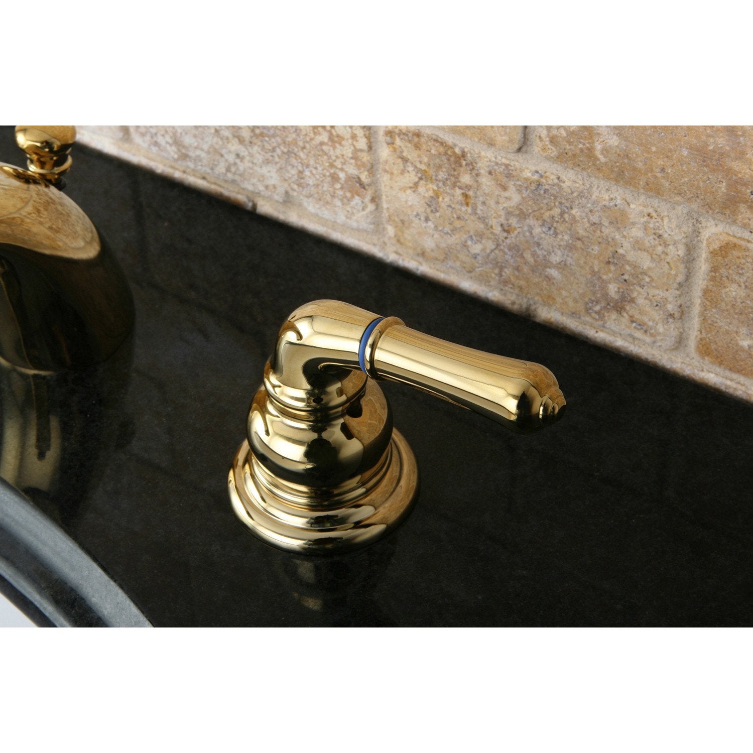 Kingston Polished Brass 4" 8" Mini Widespread Bathroom Faucet w