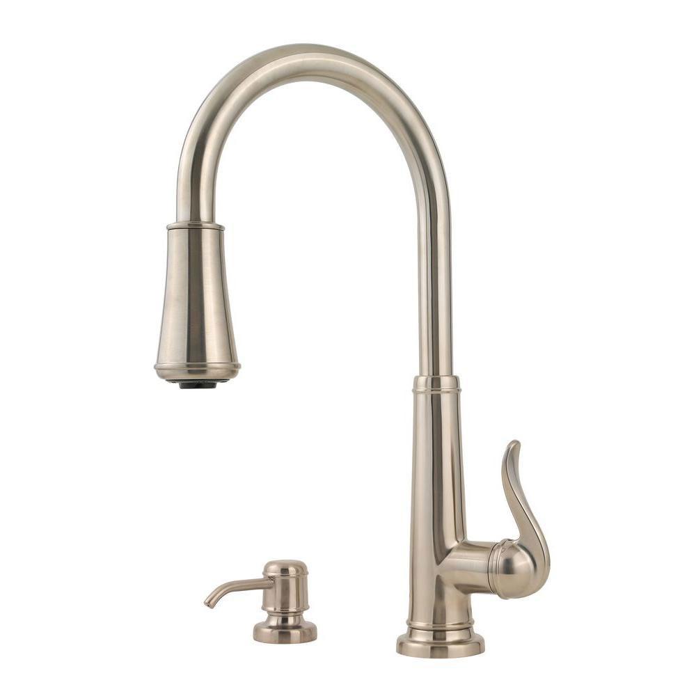 Price Pfister Ashfield Single Handle Pull Down Sprayer Kitchen Faucet FaucetListcom