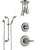 Delta Victorian Stainless Steel Finish Shower System with Control Handle, Diverter, Ceiling Mount Showerhead, and Hand Shower with Slidebar SS1455SS7