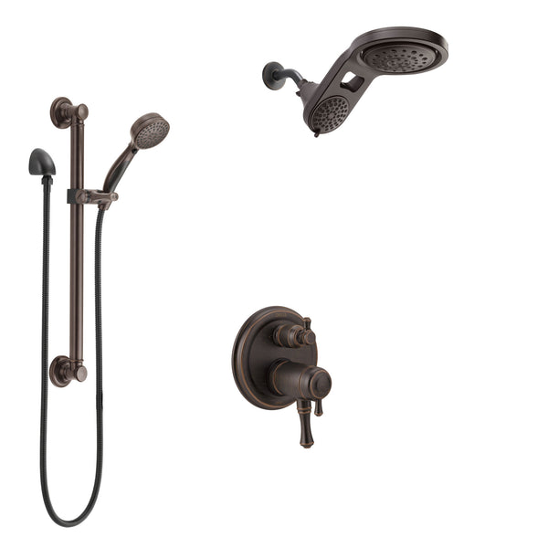 Delta Cassidy Venetian Bronze Integrated Diverter Shower System With D   SS27T897RB6 600x 