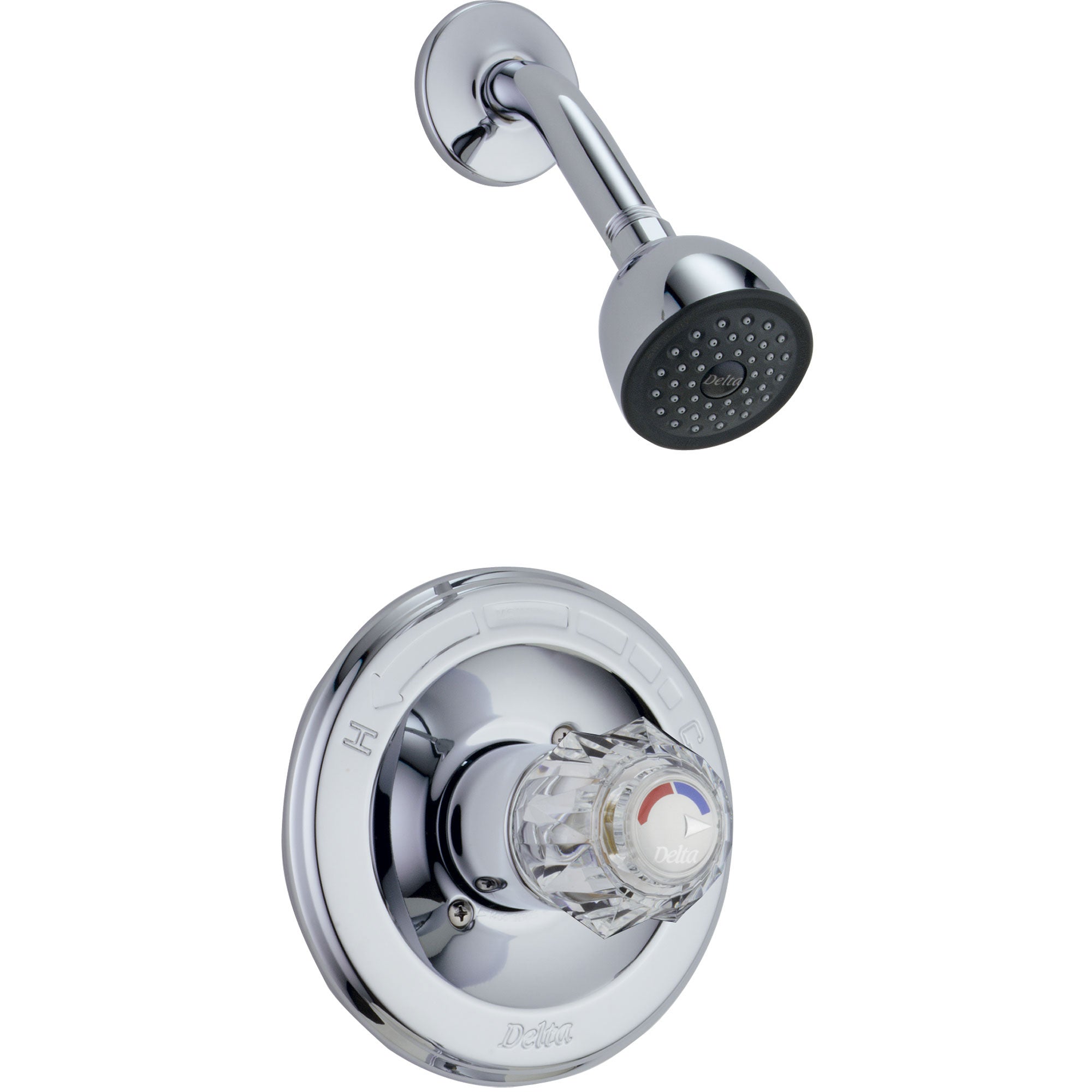 Delta Classic Chrome Single Knob Pressure Balanced Shower Control Trim