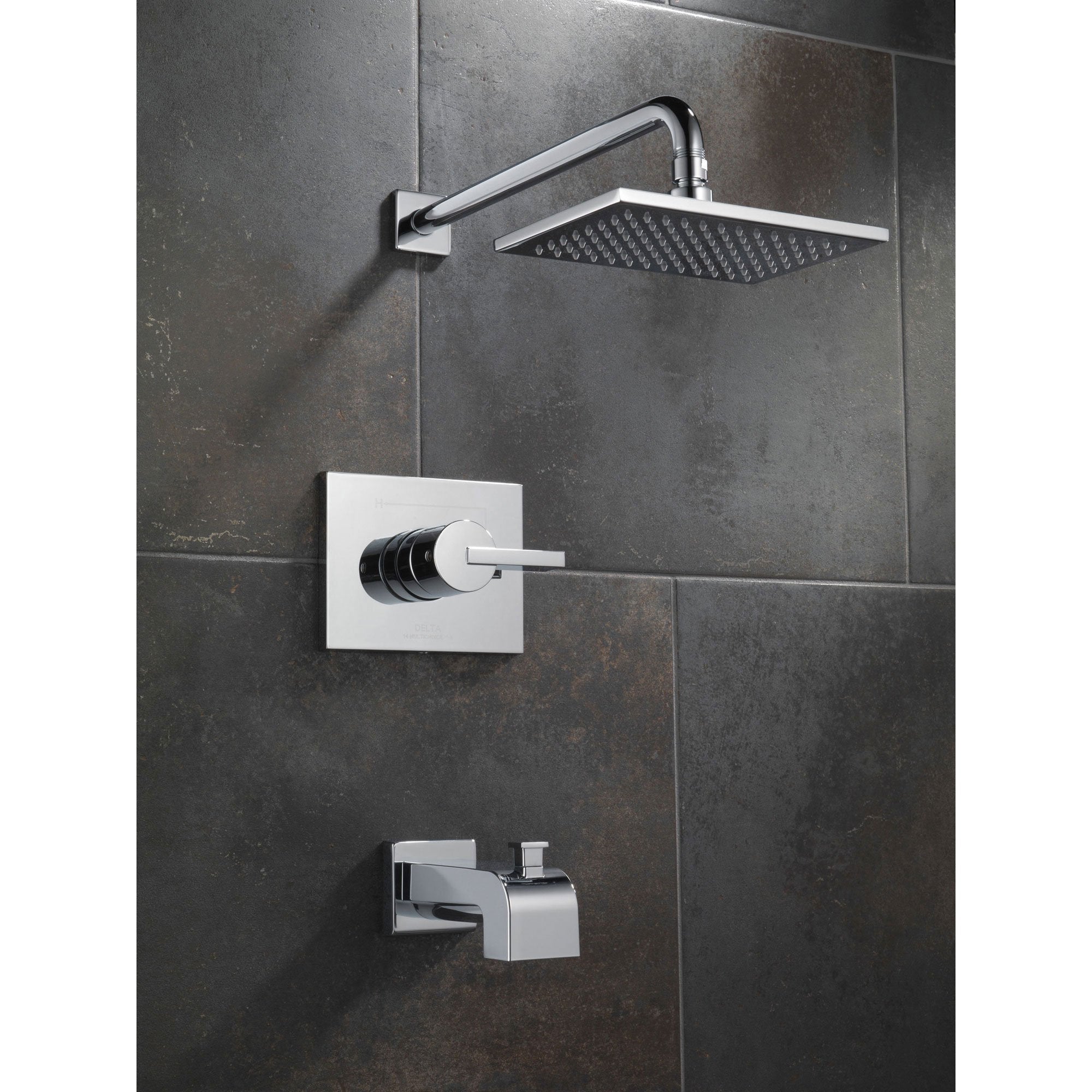 Delta Vero Modern Tub And Shower Combination Faucet Trim Kit In