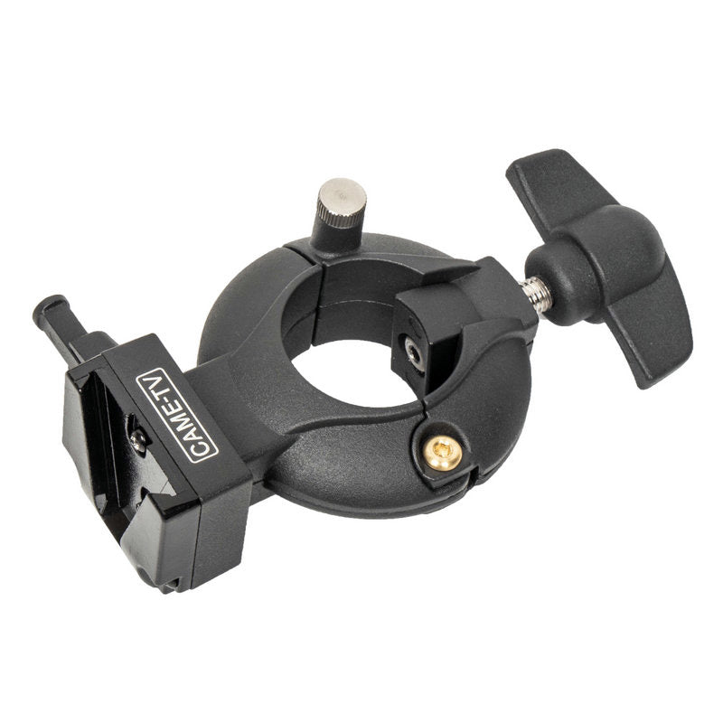 Adjustable Pin Lock Swing Clamp for 22-36mm Tubing With Center Saddle and V-Mount