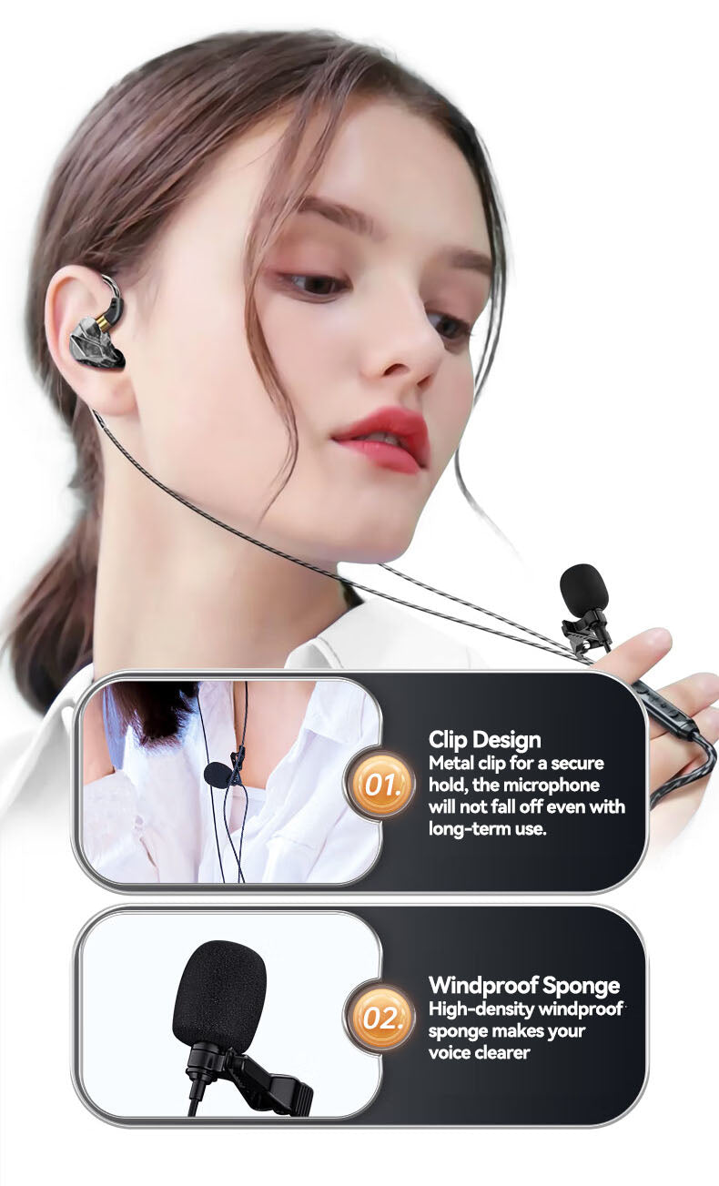 In Ear Wired Headset with Microphone