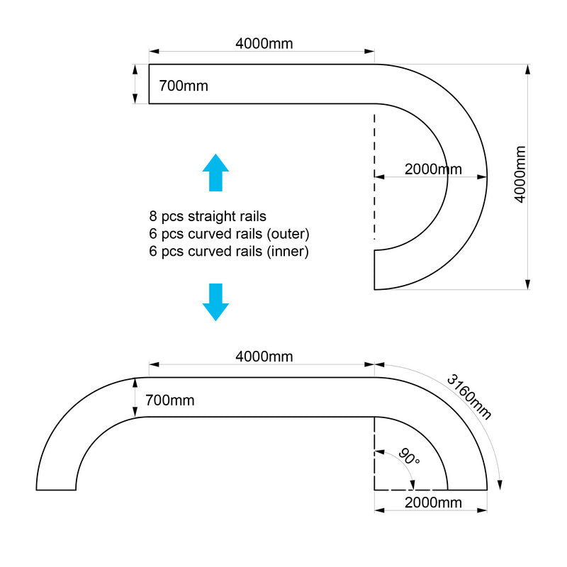 CAME-TV Power Dolly Kit With Rails