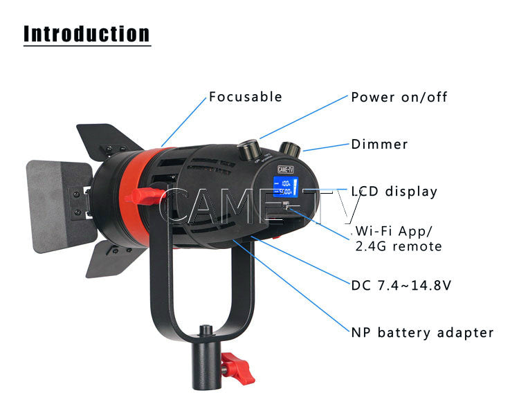 CAME-TV Boltzen 55w Fresnel Led Light