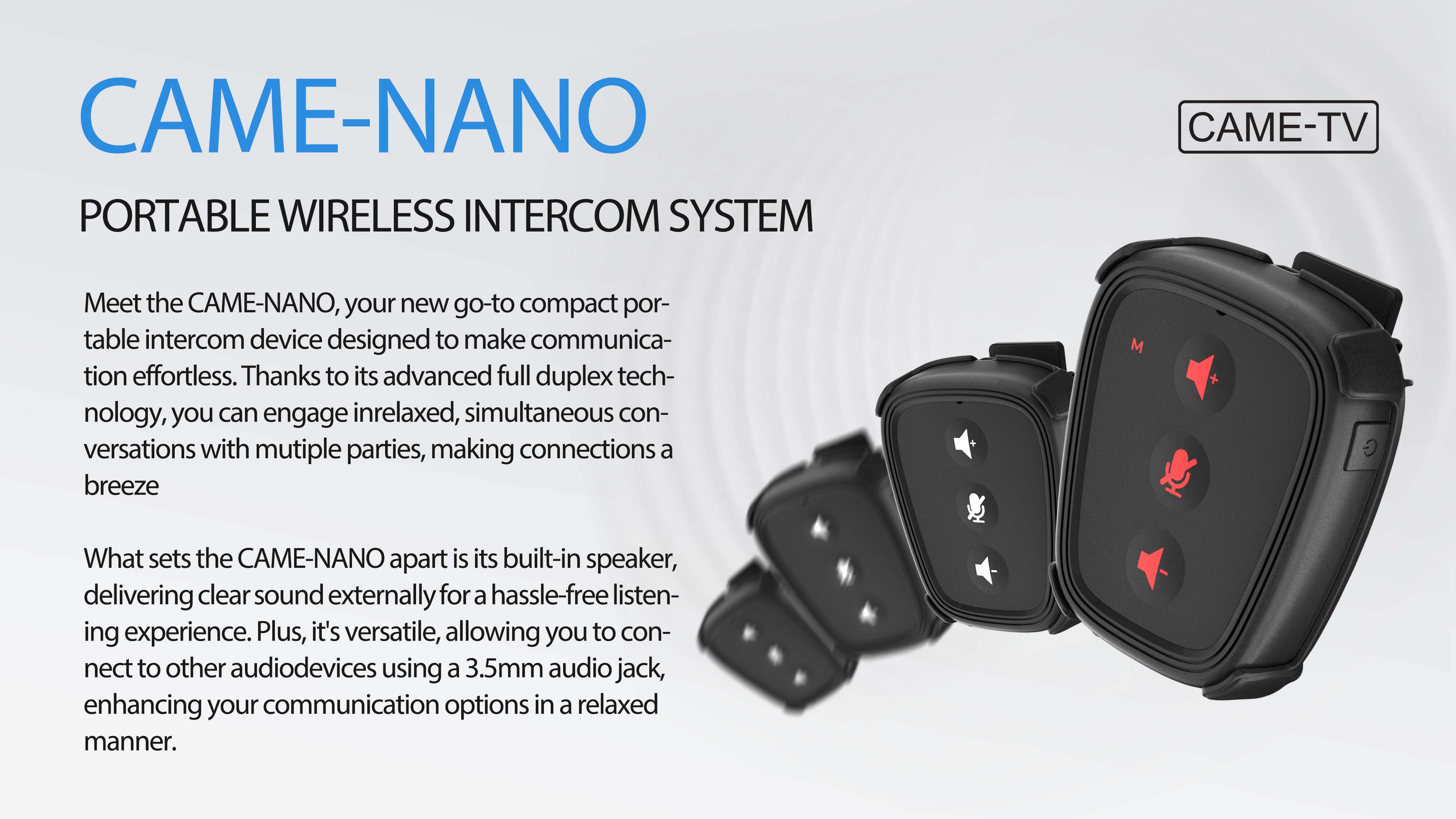 came-tv-waero-nano-a-small-digital-wireless-intercom-pod