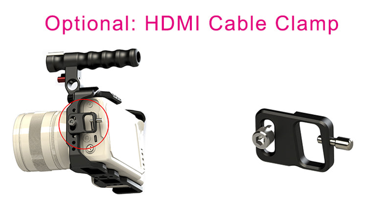 CAME-TV BMPCC 4K Half Cage Optional HDMI Clamp