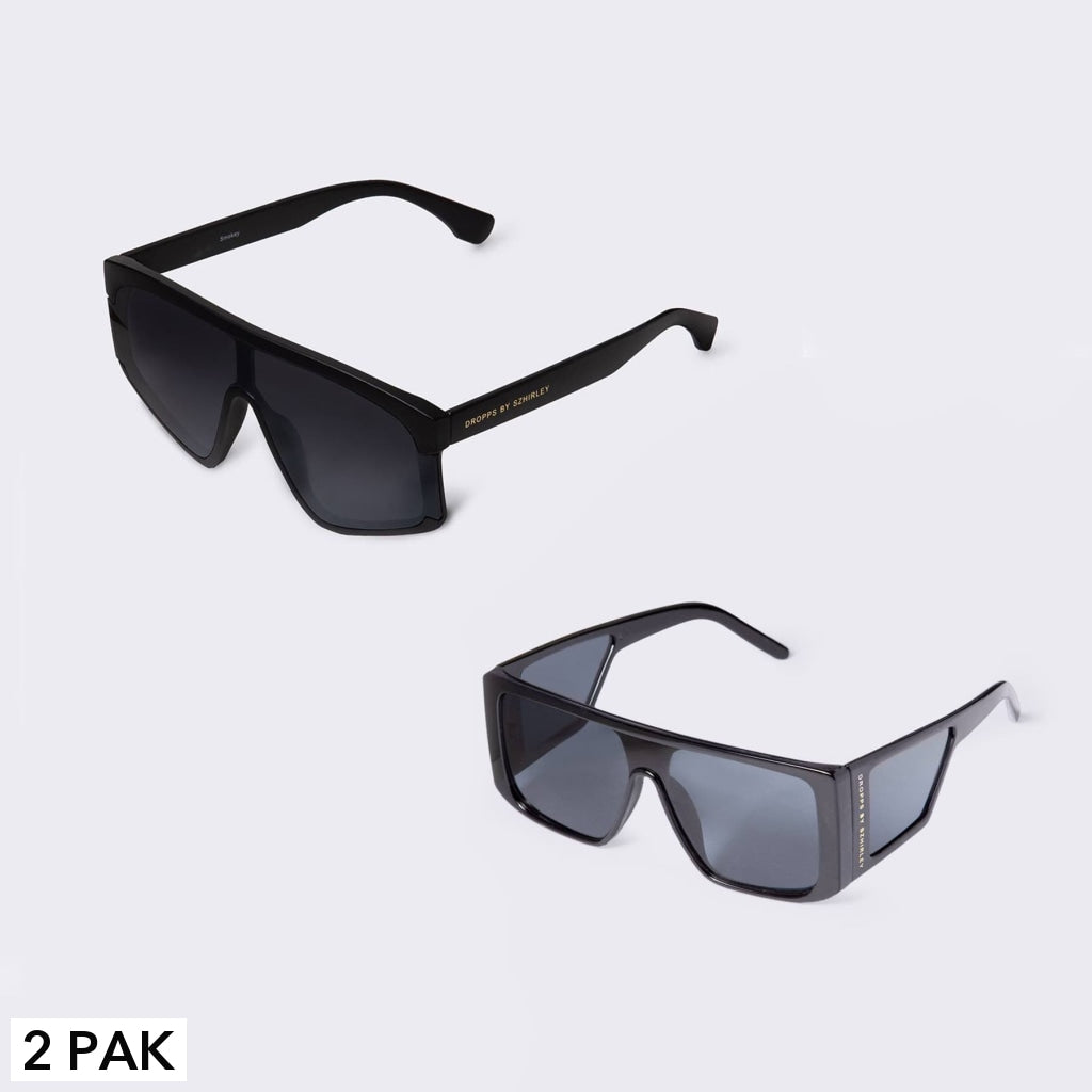 Billede af #FineSmoke - Sort solbrille 2 pak - Køb 2 solbriller - SPAR 100 KR