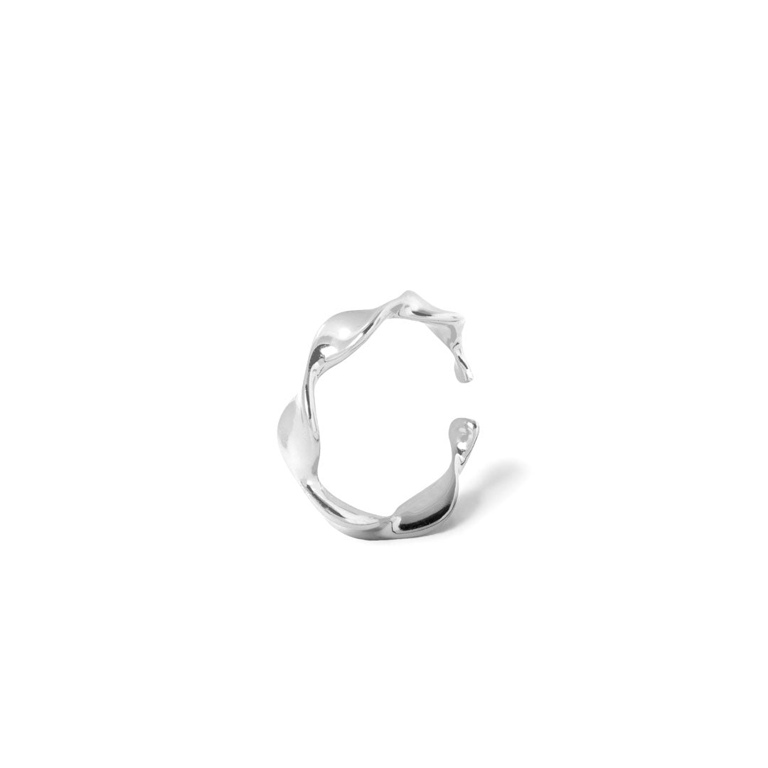 Billede af #Curly fingerring / Cuff - onesize - regulerbar størrelse - Sterling sølv