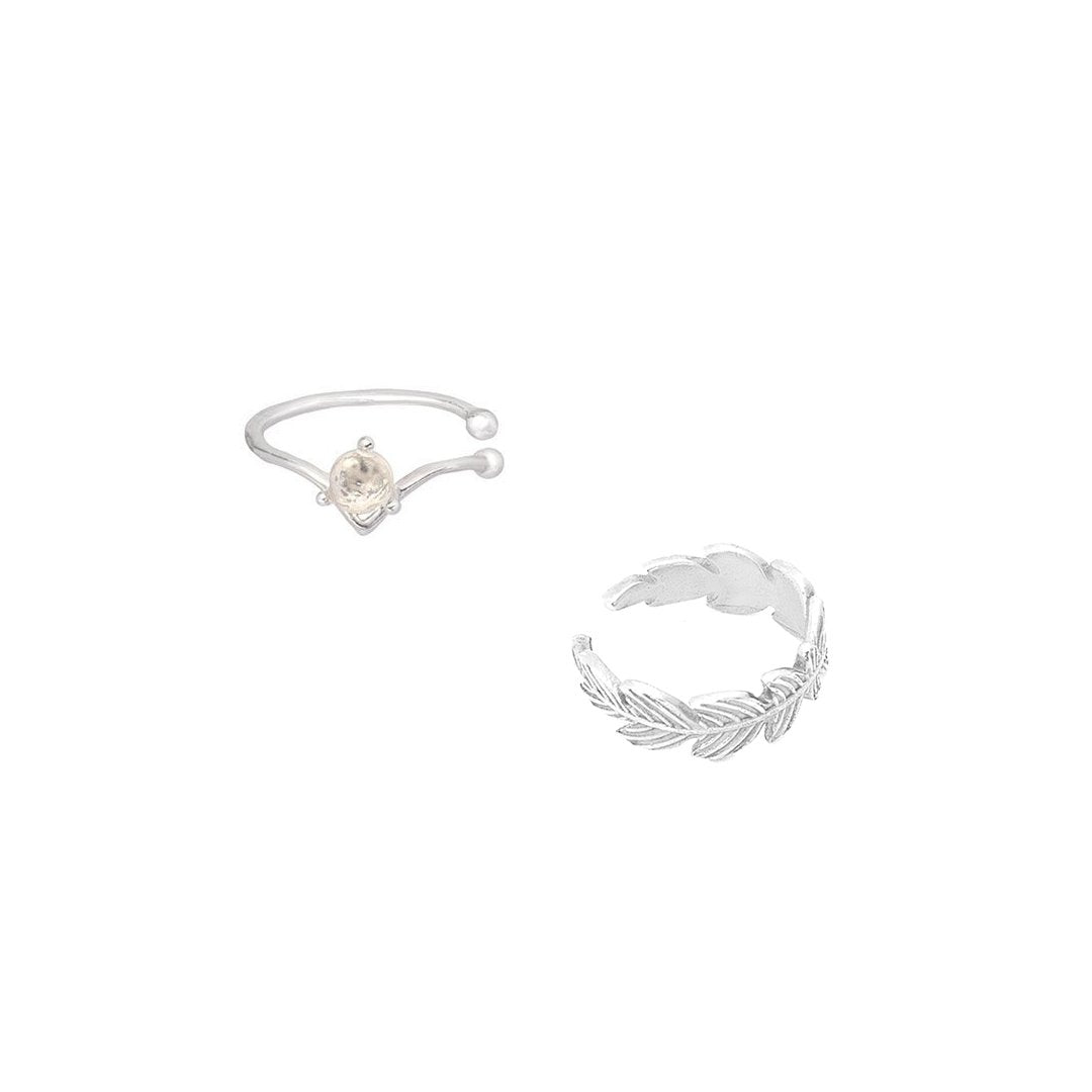 Billede af #FeatherRomance Øreringe / Earcuffs - 2 pak - Sterling sølv - SPAR 39 KR.