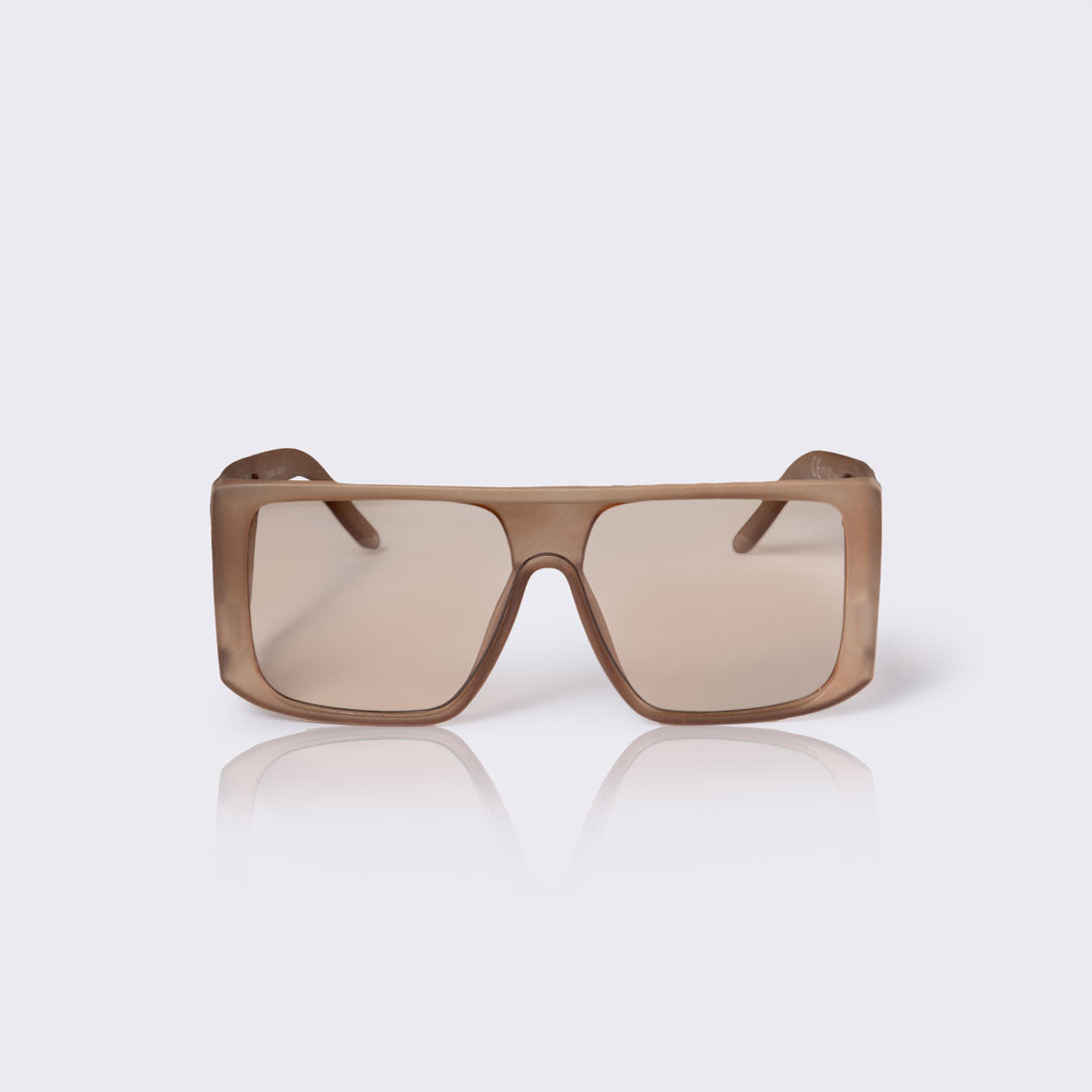 Billede af #ThatMatte - Solbriller karamel / honningfarvet stel med røget / brune brilleglas