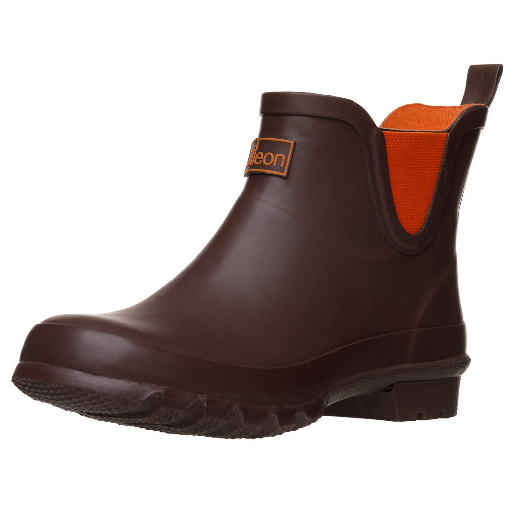 Brown Ankle Rain Boots - Fit and Calf – Jileon RainBoots