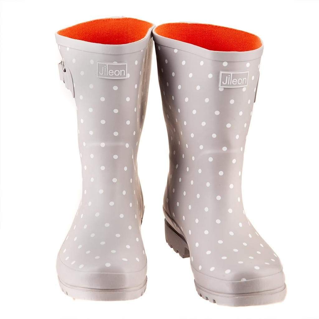 Half Height Blue Rain Boots - Wide Fit 