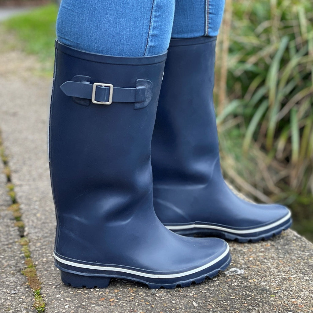 Eloshman Womens Mens Rubber Boot Wide Calf Garden Shoes Slip Resistant Rain  Boots Fishing Pull On Warm Lined Rainboot Non-slip Waterproof Bootie Black