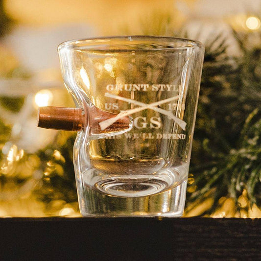 American Made Whisky Glass with .308 Bullet – Nine Line Apparel