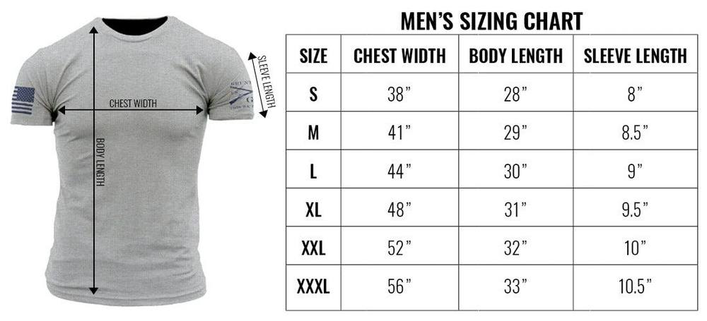 Size Chart Inches