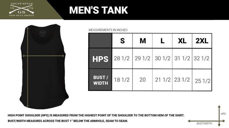 Size Chart Men Tank – Grunt Style, LLC