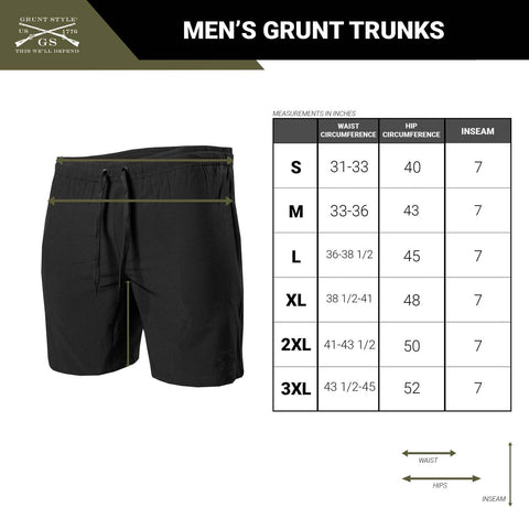 Tactical Swim Trunks | Multicam Patriotic Swim Trunks – Grunt Style, LLC