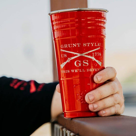 Hand Blown Whiskey Cup with Embedded Gold Bullet - Turbo Theme