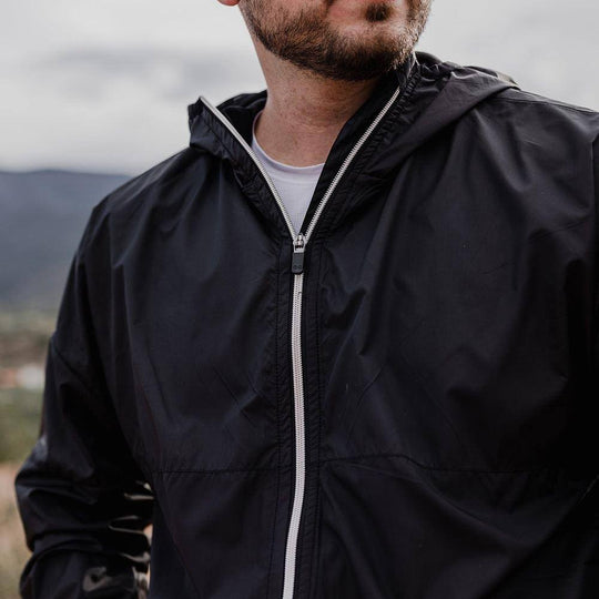 Men's Ripstop Hybrid Fleece Full-Zip Jacket - Black – Grunt Style, LLC