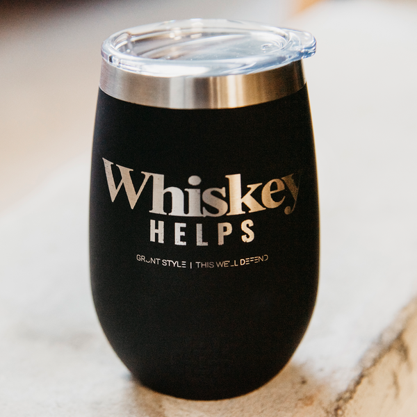 Load image into Gallery viewer, Whiskey Helps™ 12oz Tumbler
