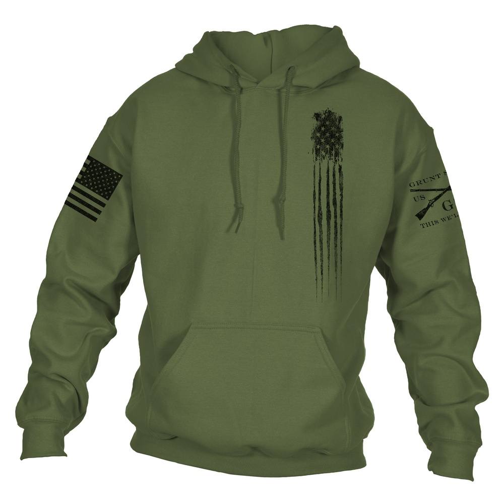 Beast Flag Hoodie - Military Green 