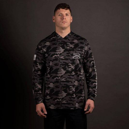 MATBOCK Charcoal Camo Bonefrog Long Sleeve Tee