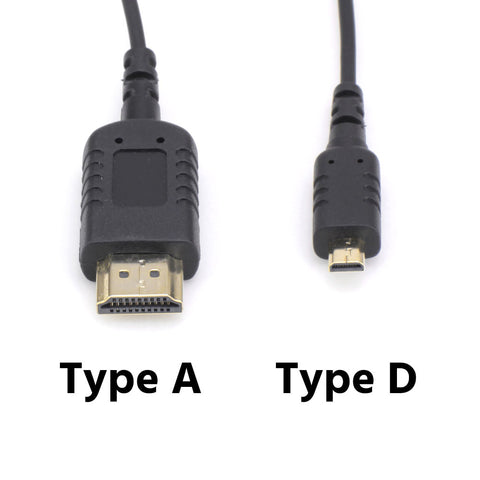 Flat Slim HDMI Cable Mini HDMI 90 Degree Angle to Standard HDMI