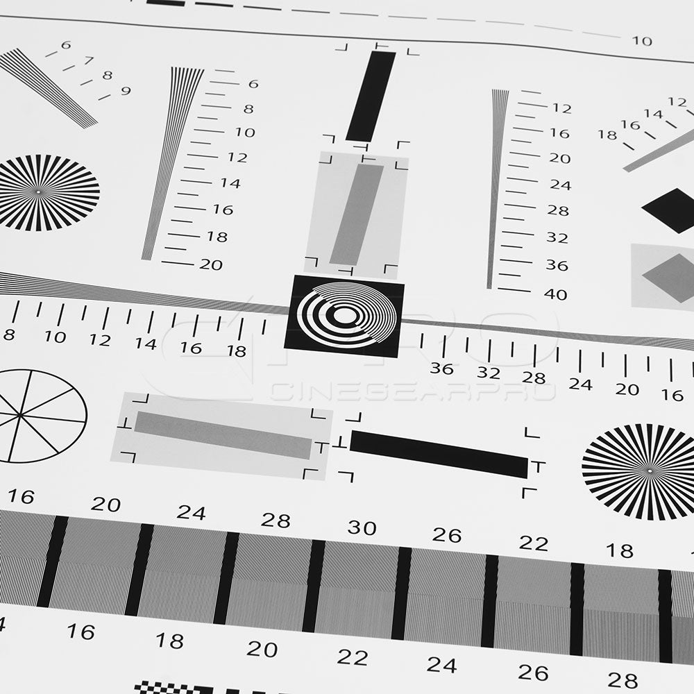 ISO 12233 2X Enhanced Resolution Test Chart 765x475mm CINEGEARPRO SHOP