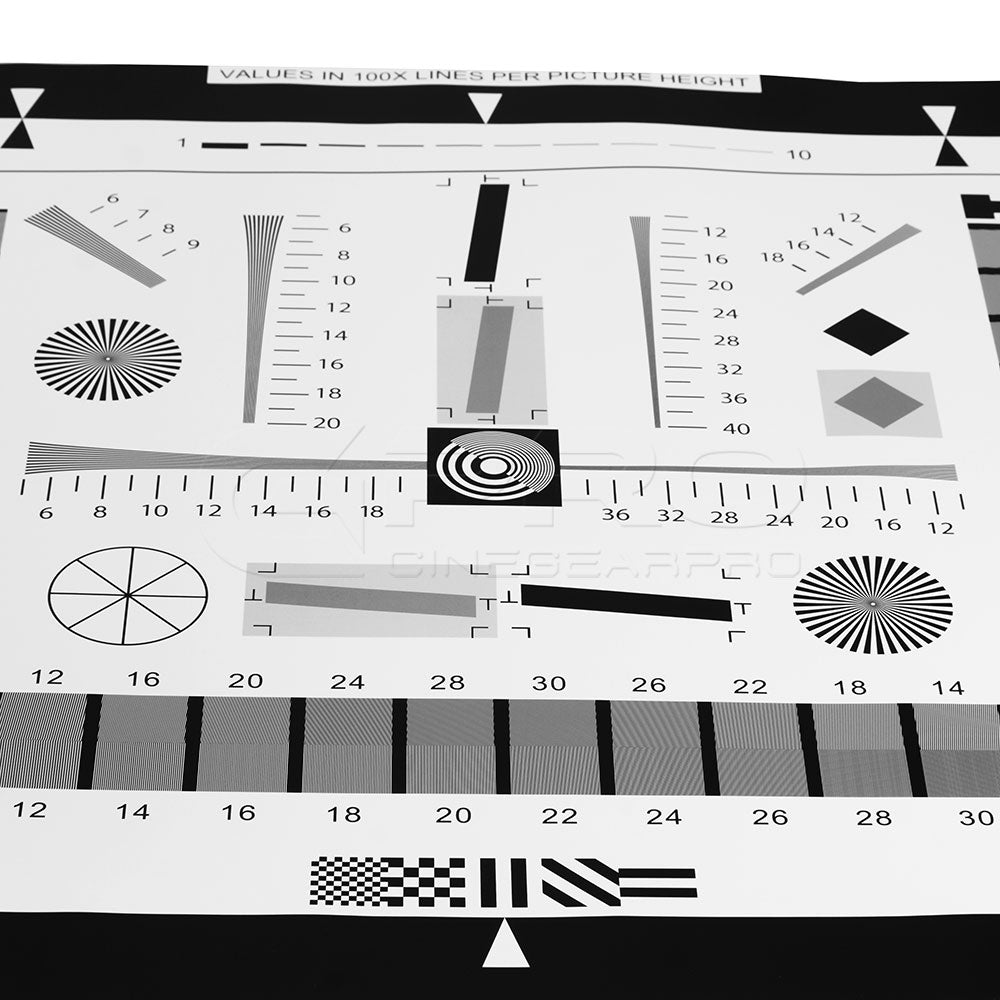 ISO 12233 2X Enhanced Resolution Test Chart 765x475mm CINEGEARPRO SHOP