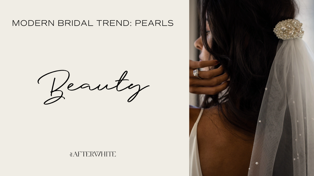 bridal beauty trend pearls