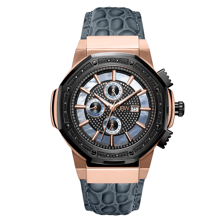 JBW Saxon 10 YR JB-6101L-10C | Men's Black Diamond Watch – JBW Watches