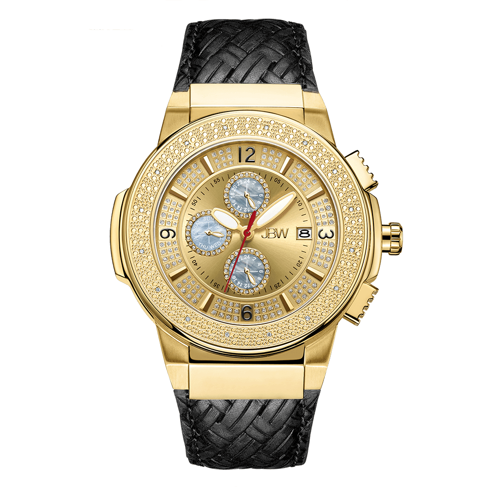 mens gold diamond watches