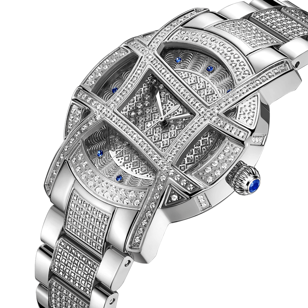 platinum and diamond watch