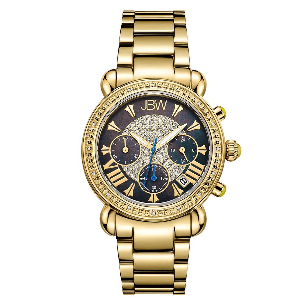 diamond encrusted gold watch