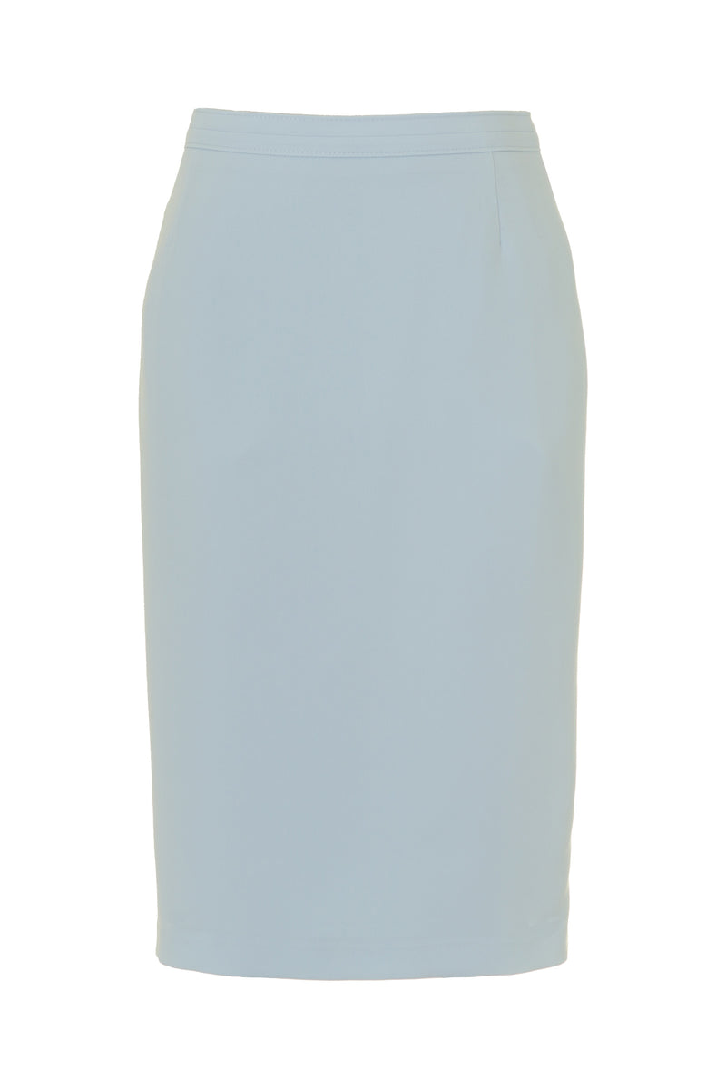 Busy Clothing Womens Light Blue Pencil Skirt