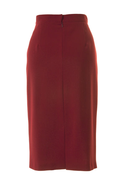 Busy Clothing Womens Sparkle Red Pencil Skirt