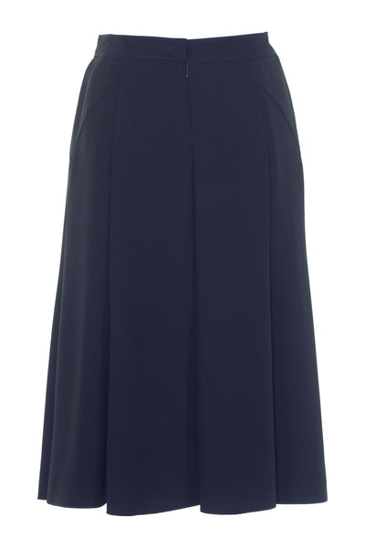 Busy Clothing Women Flared Panelled Skirt Navy