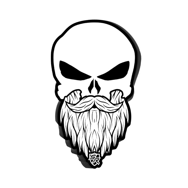 Bearded Punisher Decal Shield Republic