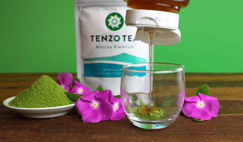 Honey for Matcha Green tea face mask 